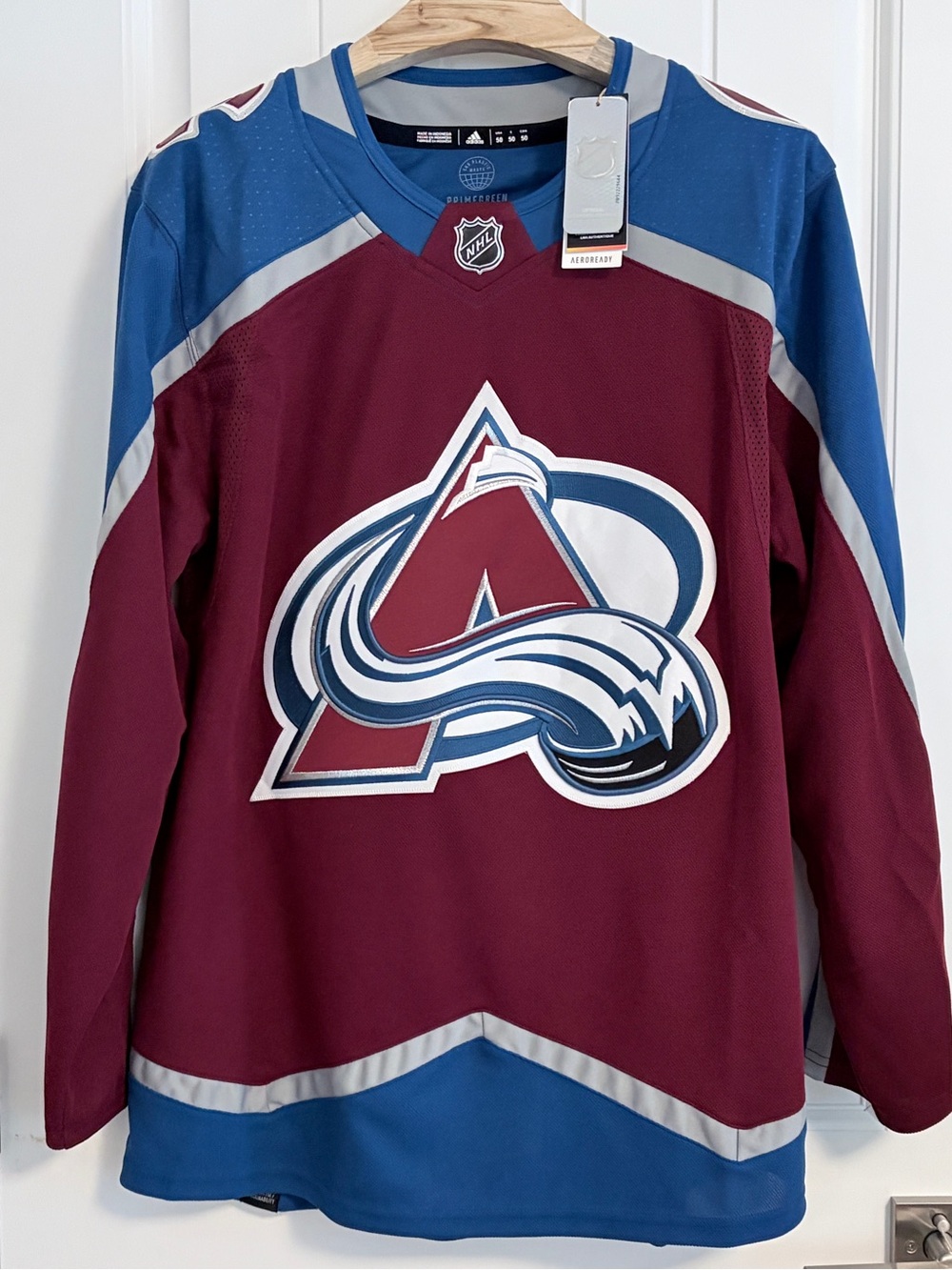 BNWT Adidas Colorado Avalanche Home Primegreen Jersey Size 50 Medium